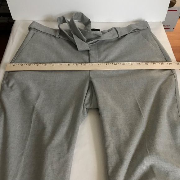 BANANA REPUBLIC Avery Ankle Trouser Pants Gray Belted Women’s Plus Size 14 NWT - Picture 13 of 16